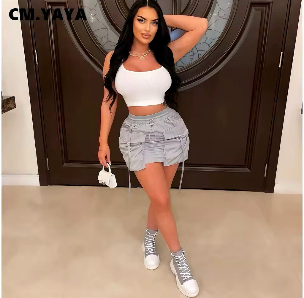 Cargo Pocket Mini Skirt
