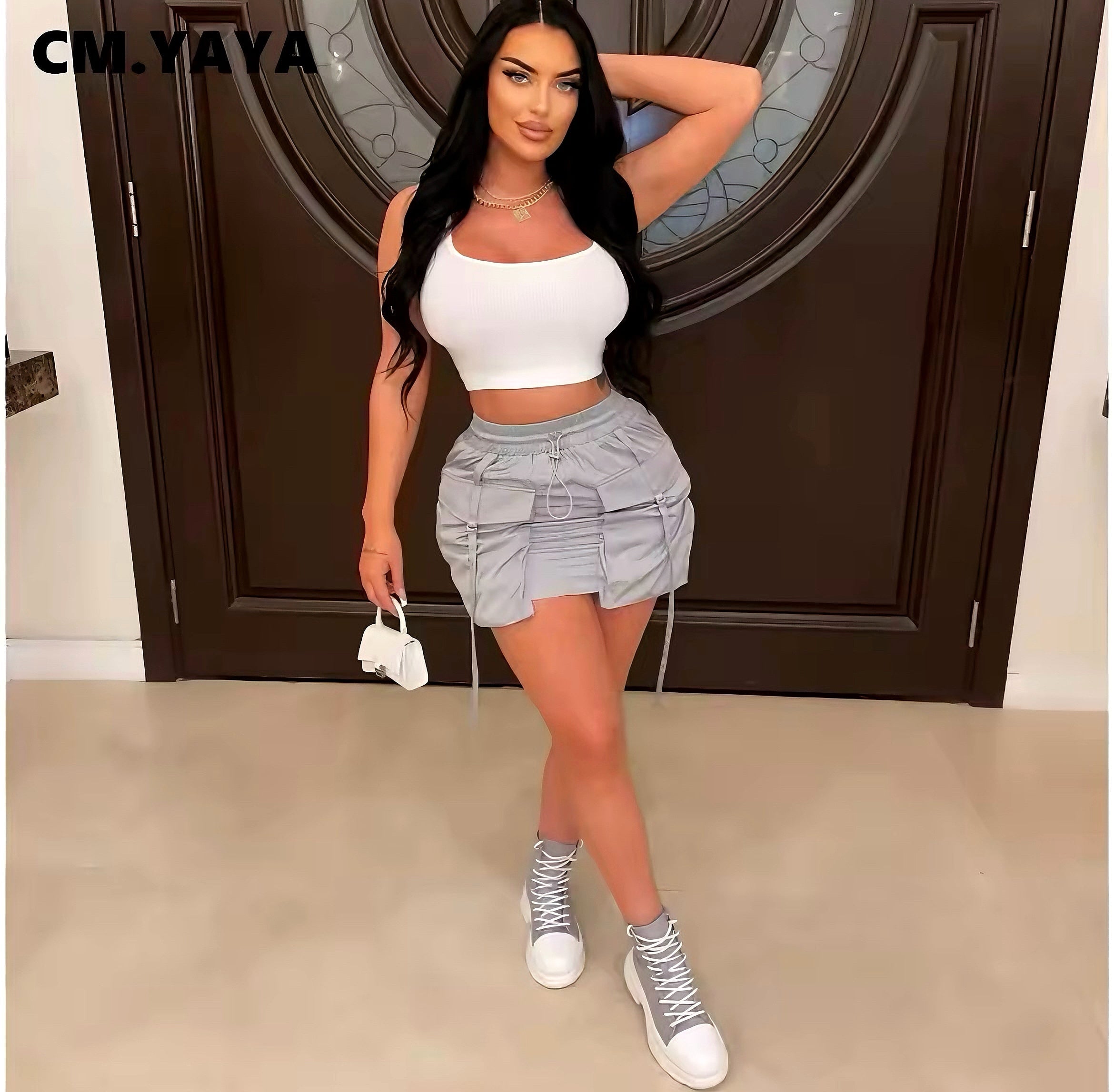 Cargo Pocket Mini Skirt