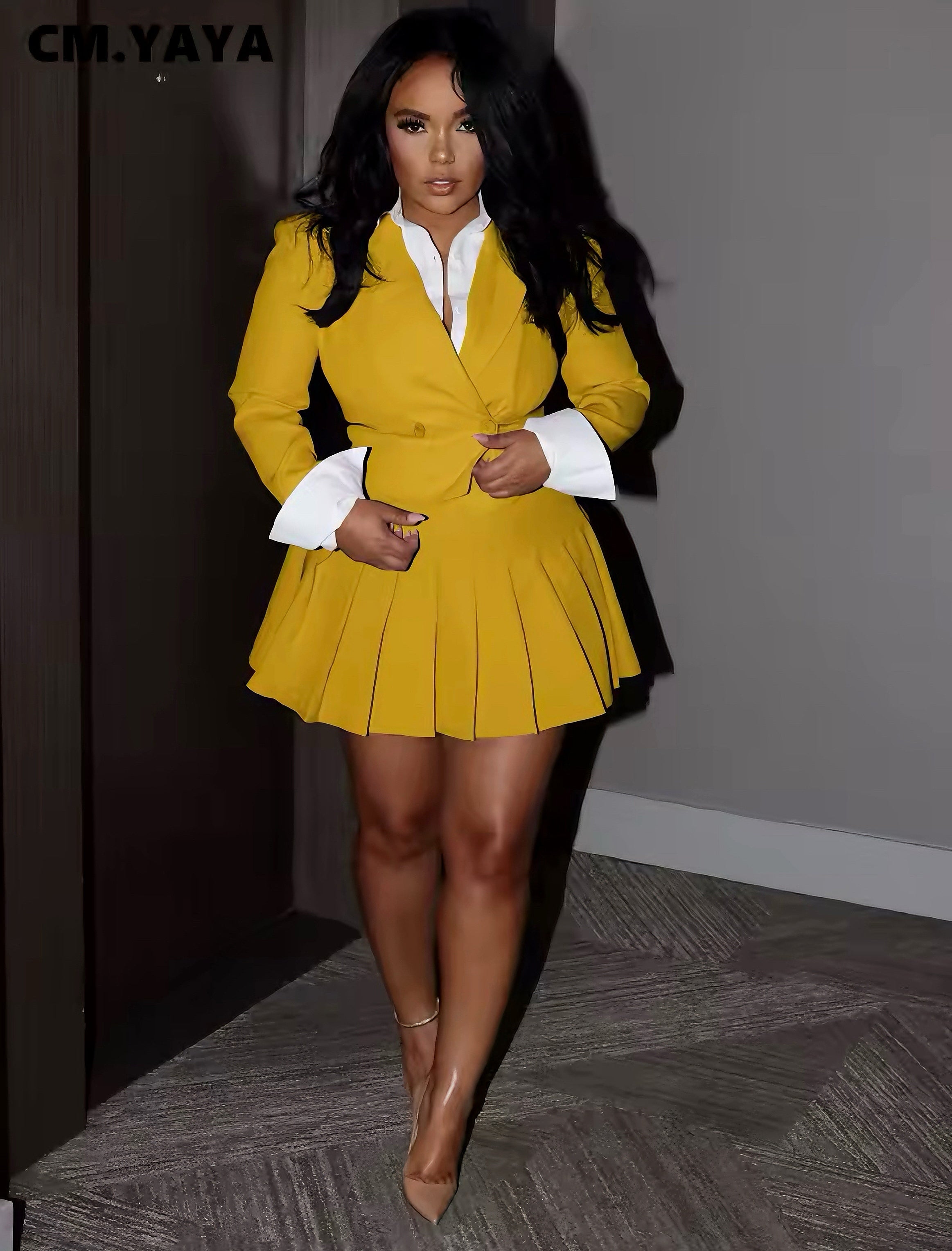 Blazer pleated Mini Suits