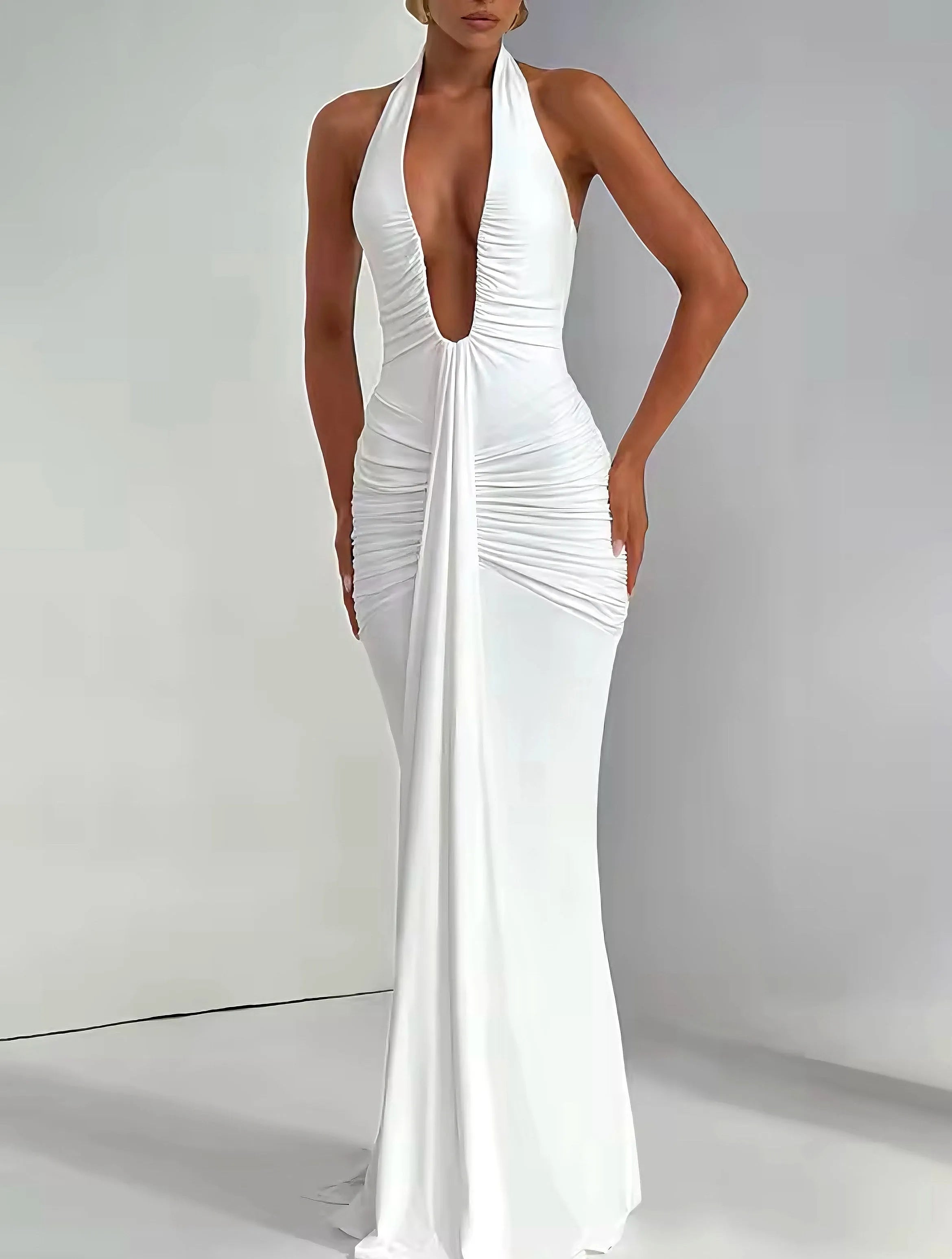 Midnight Maroon Mermaid Gown