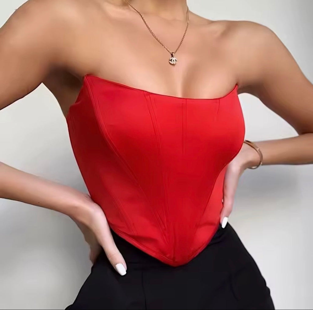 Sleek Strapless Top 😎
