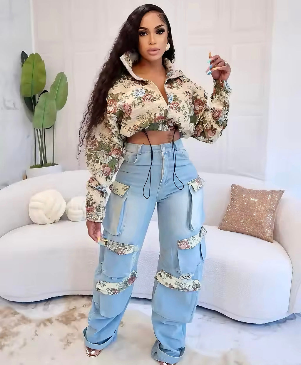 Floral Stride 2 piece