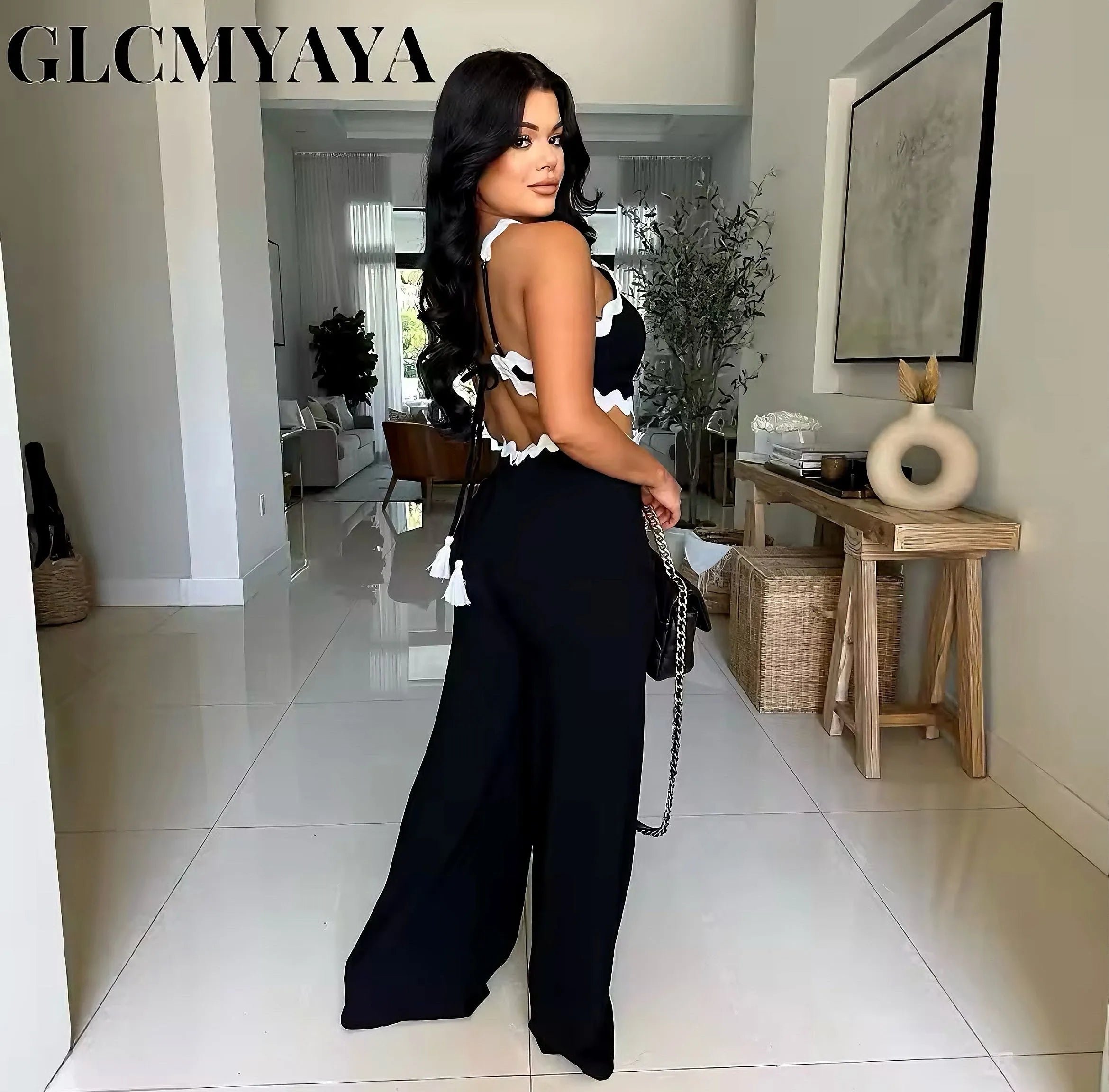 Monochrome Cut-out Jumpsuit