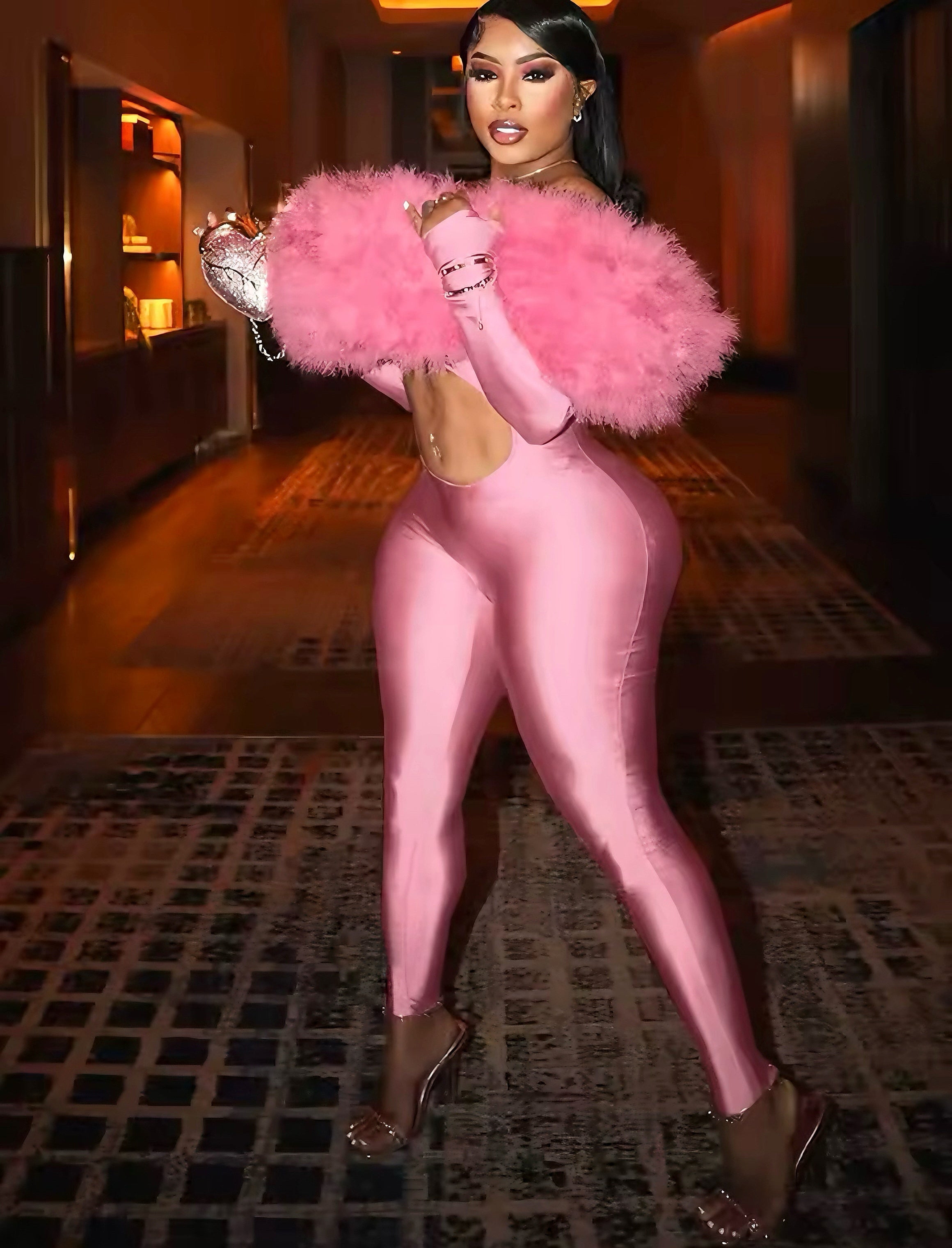 Bordeaux Bombshell Jumpsuit