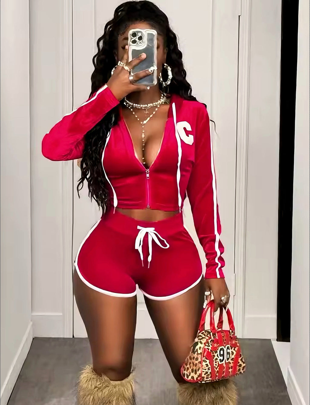 Red Stripe Chic 2-Piece