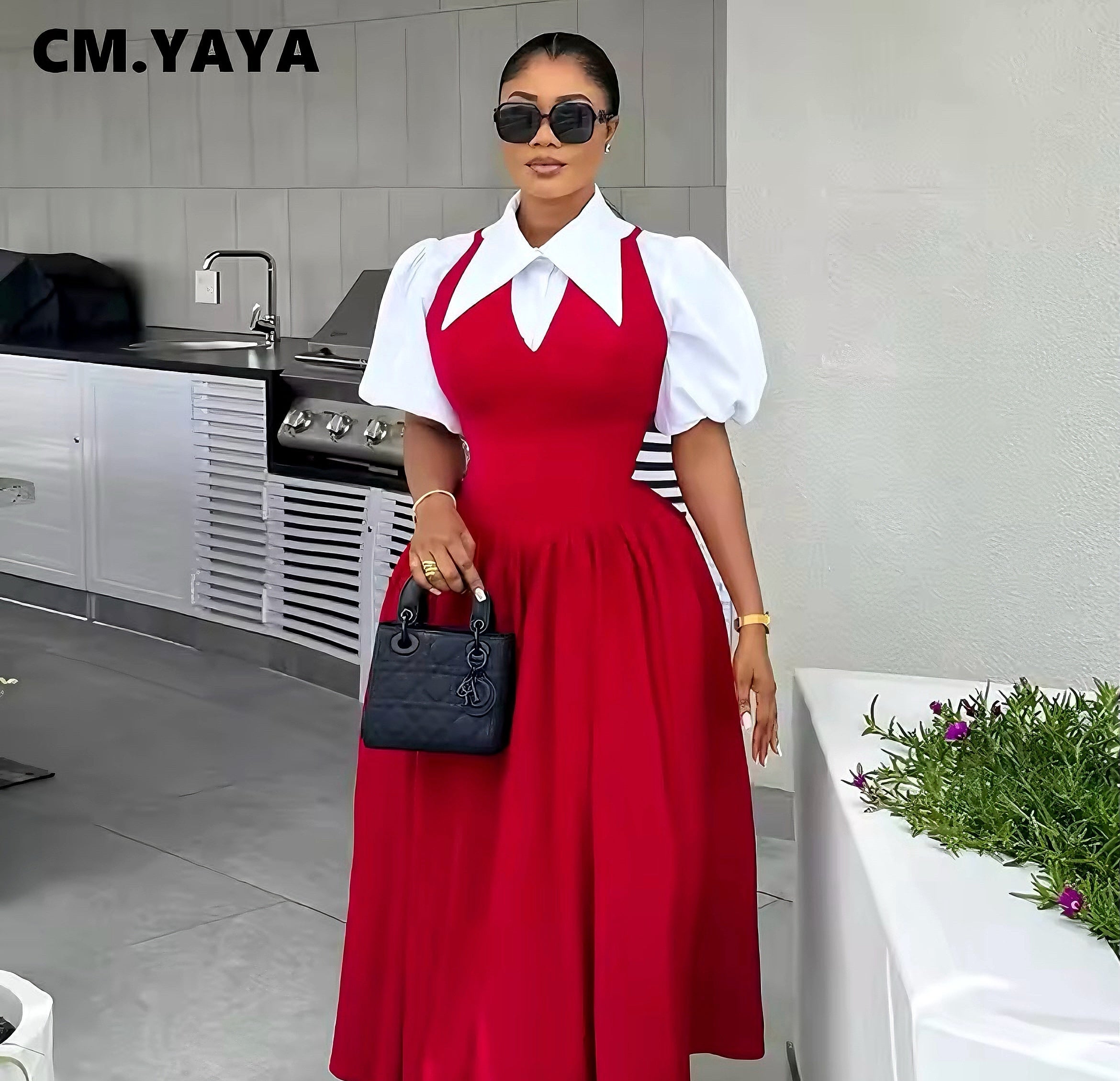 Red Elegance Pinafore